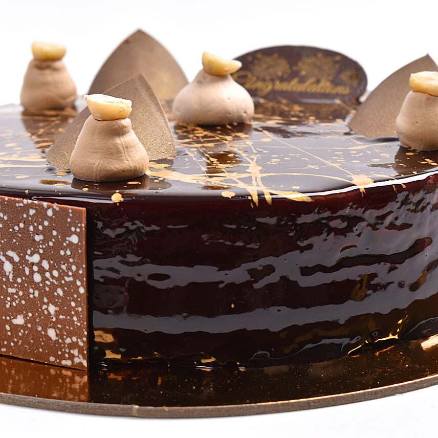 Congratulation Chocolate Hazelnut Cake 4 Portion