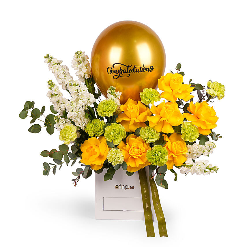 Congratulations Sunshine Floral Arrangement