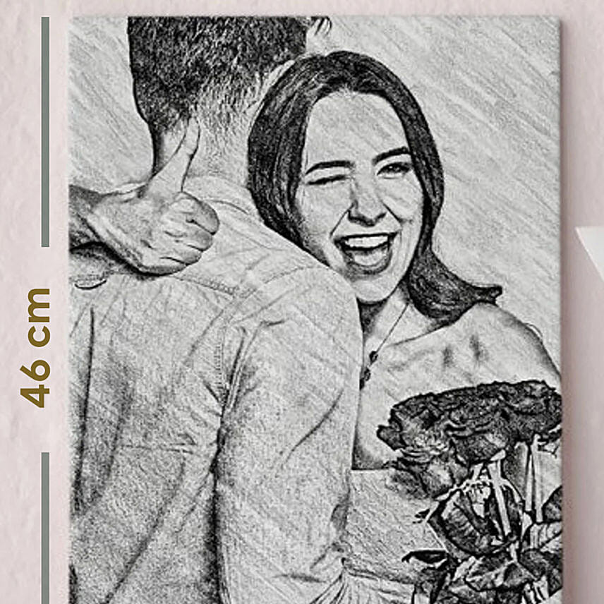 Convert Your Photo Into Sketch Canvas Frame