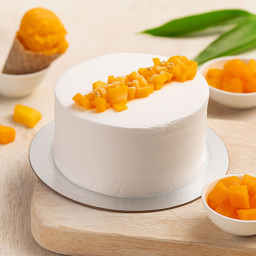 Creamy Mango Cheesecake Ice Cream Delight