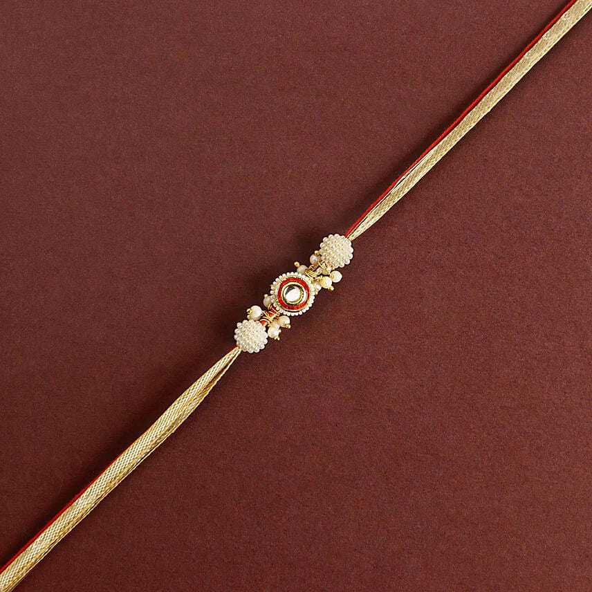 Crimson Majestic Pearl Rakhi