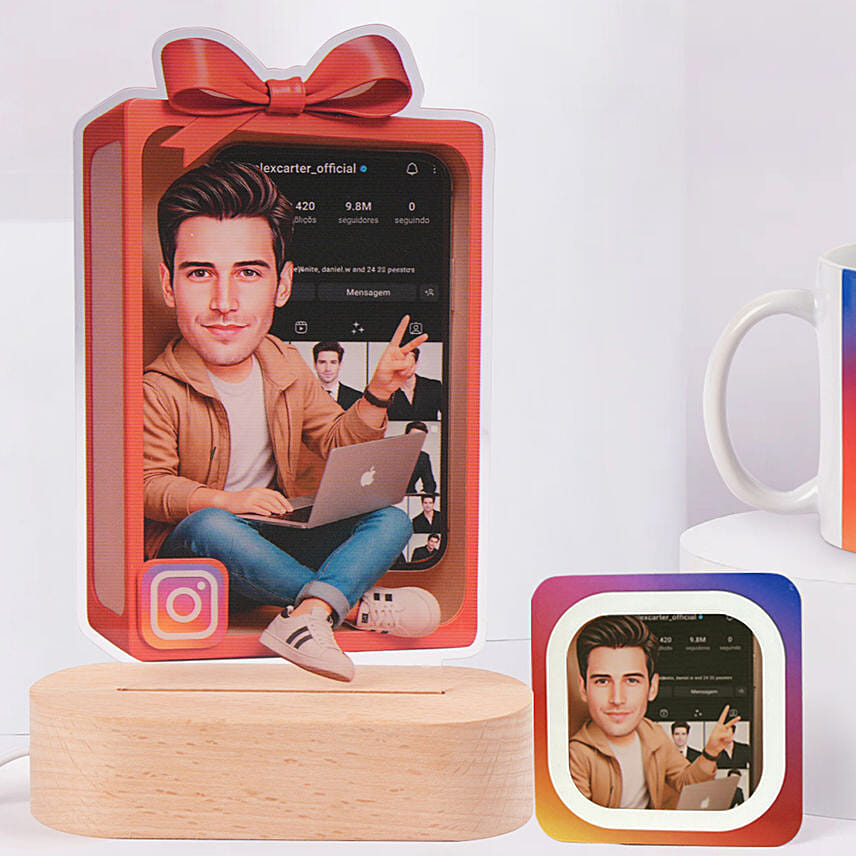 Custom Instagram Profile Gift set for Boy