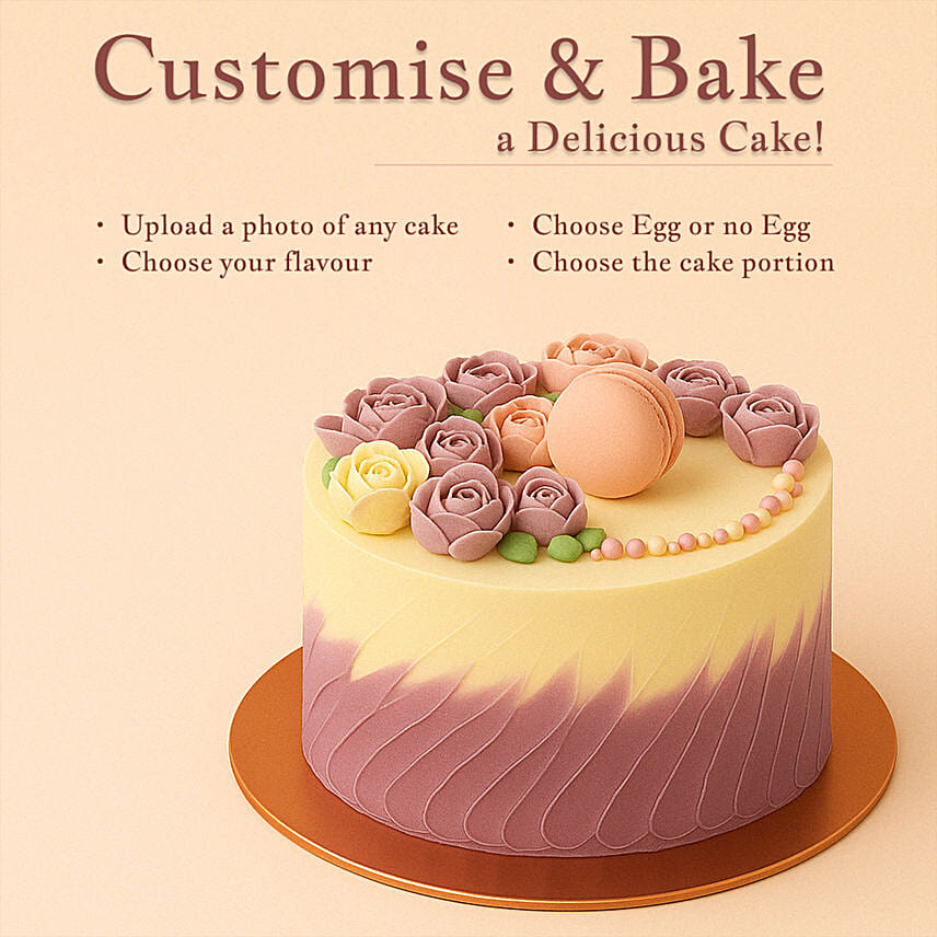 Customized Cake Chocolate 16 PORTIONs