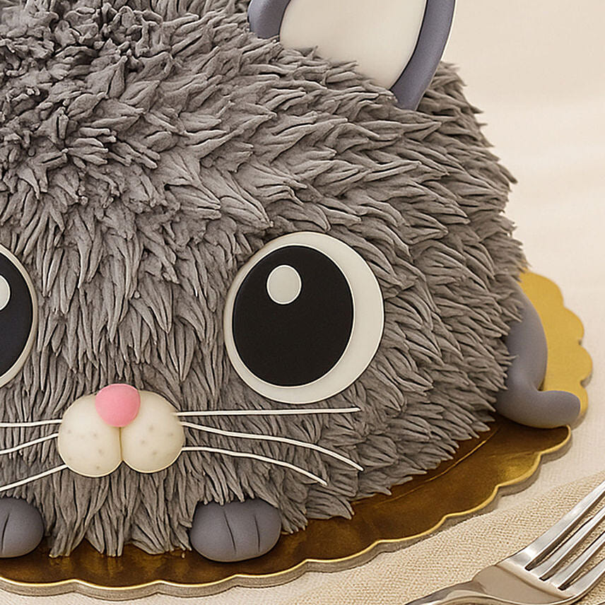 Cute Cat Red Velvet Cake 1.5 KG