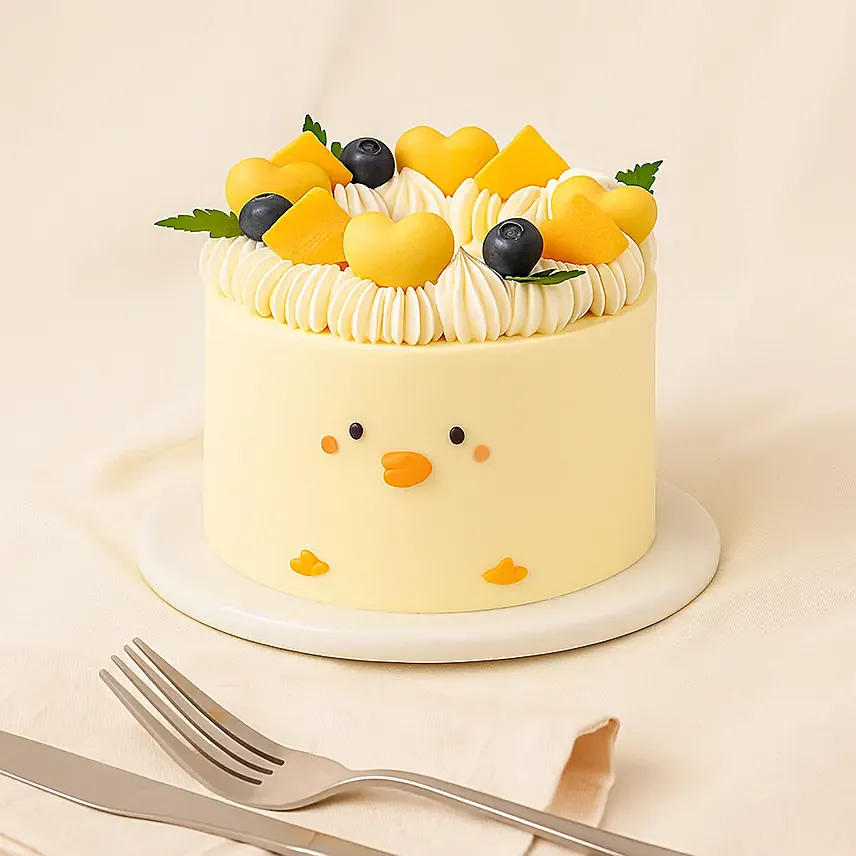 Cute Jellycat Yellow Chick Vanilla Cake For Kids 1 KG