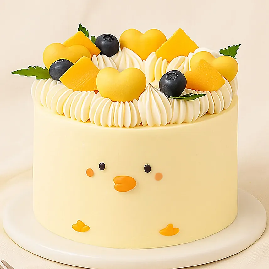 Cute Jellycat Yellow Chick Vanilla Cake For Kids 1 KG