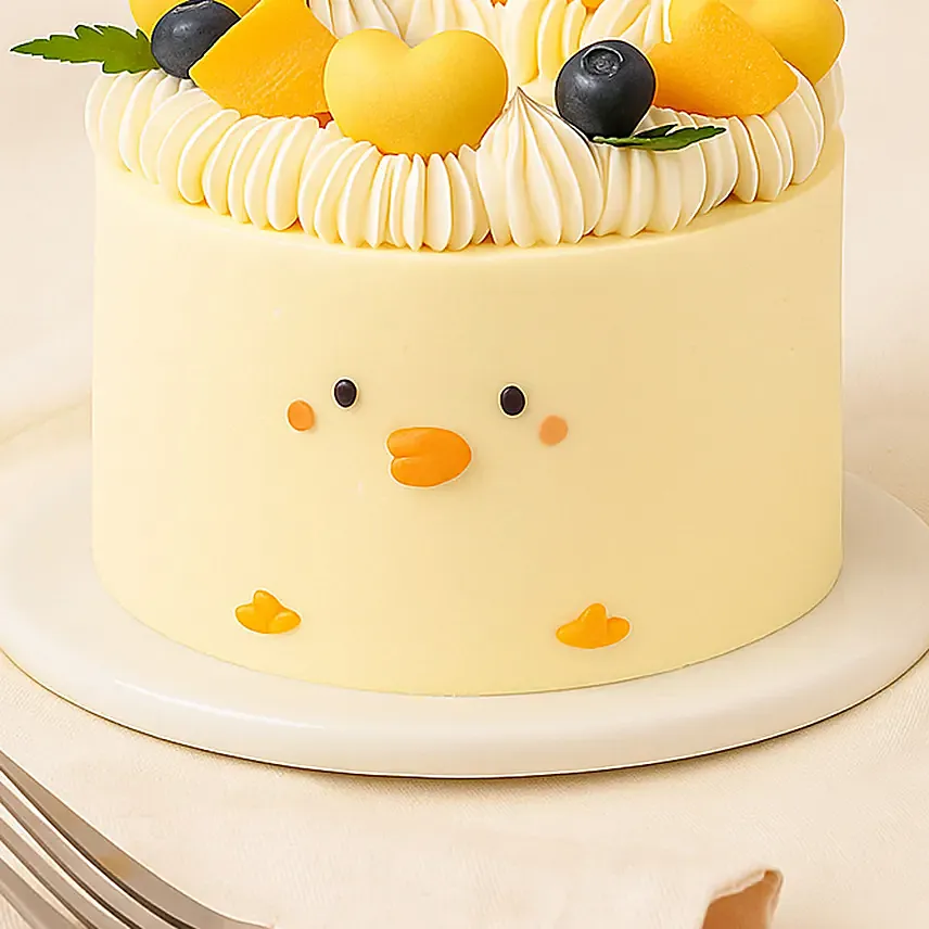Cute Jellycat Yellow Chick Vanilla Cake For Kids 1 KG