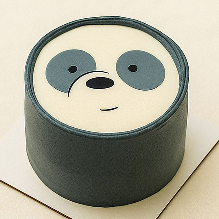 Cute Panda Celebration Fudge Cake Half KG
