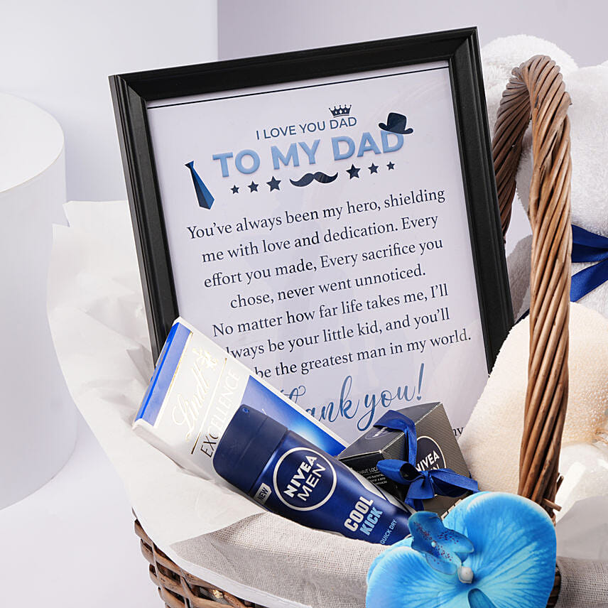 Dad Self Care Gift Basket