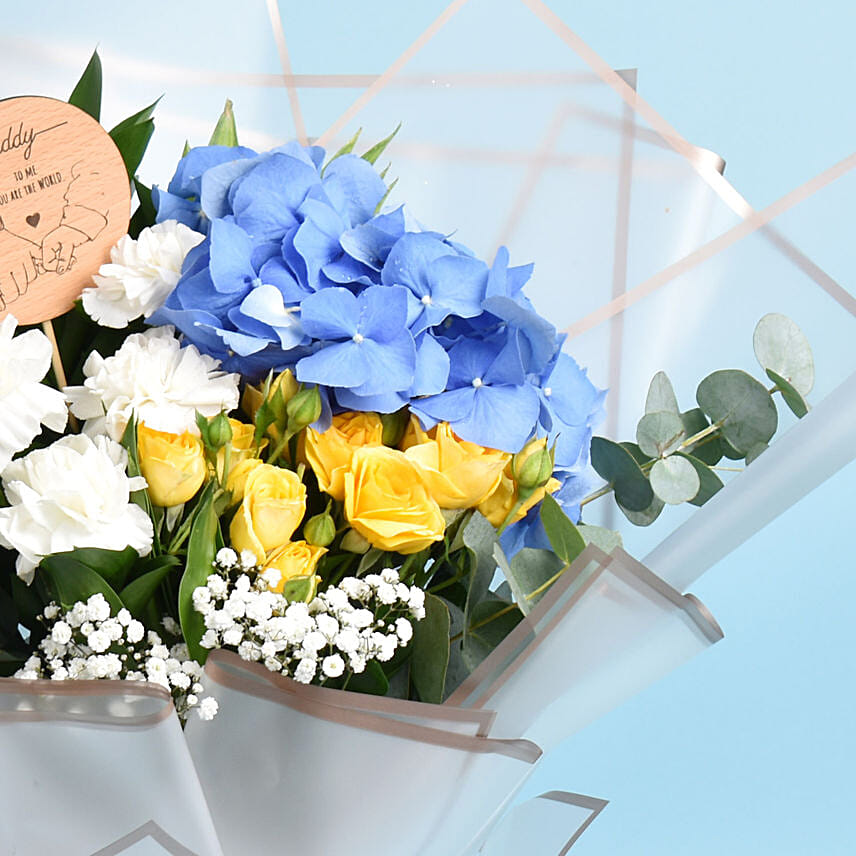 Daddy You Are The World Flower Bouquet