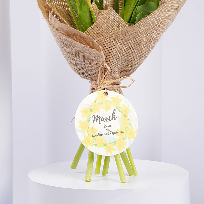 Daffodils withTulips Birthday Flowers Bouquet