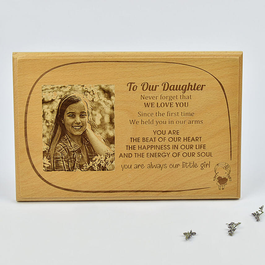 Dear Daugther Personalised Plaque