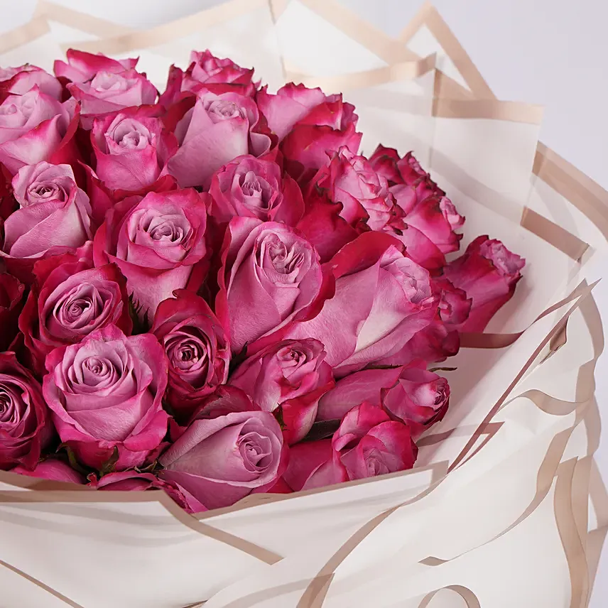 Deep Purple Rose Bouquet