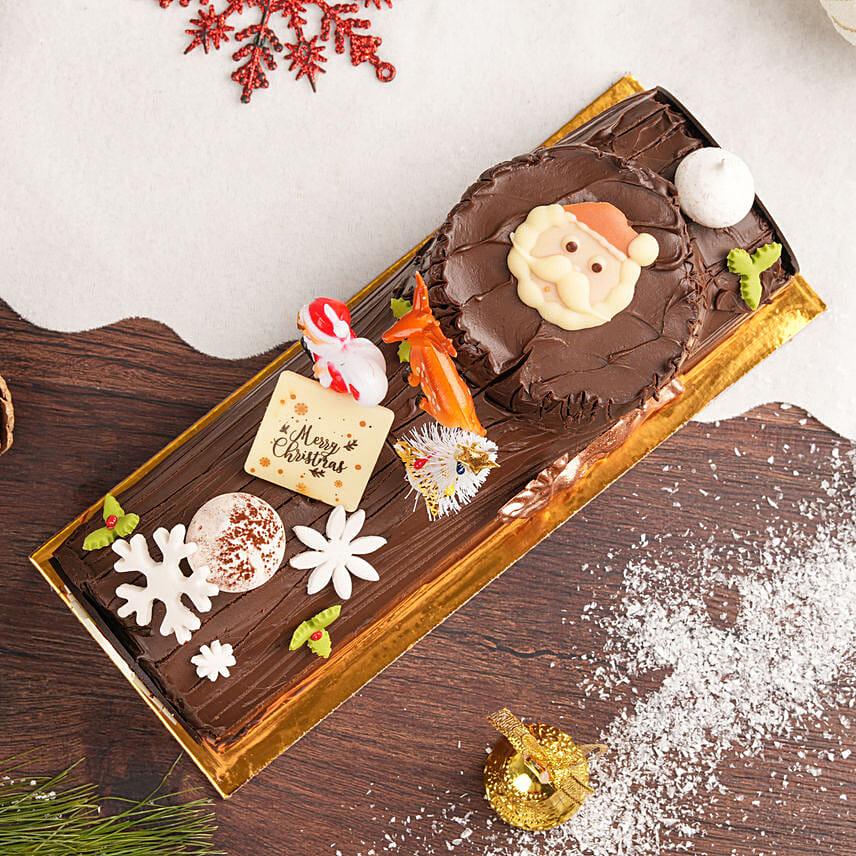 Delicious Chocolate Log Cake