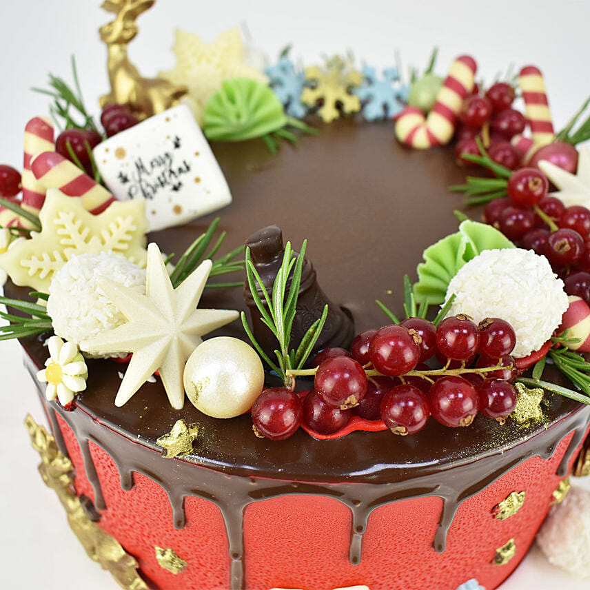Delightful Christmas Chocolate Cake