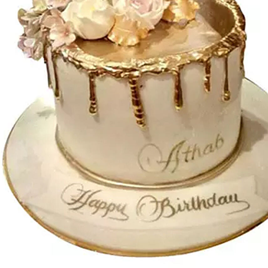 Delightful Roses Cake Marble