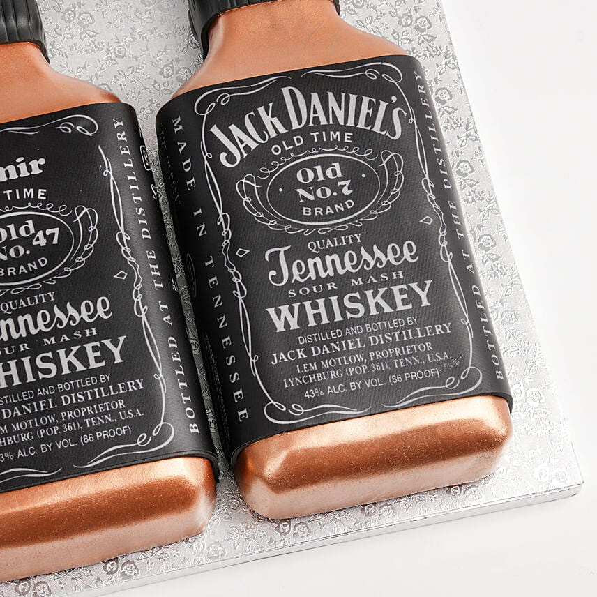 Designer Jack Daniels Fondant Cake Vanilla