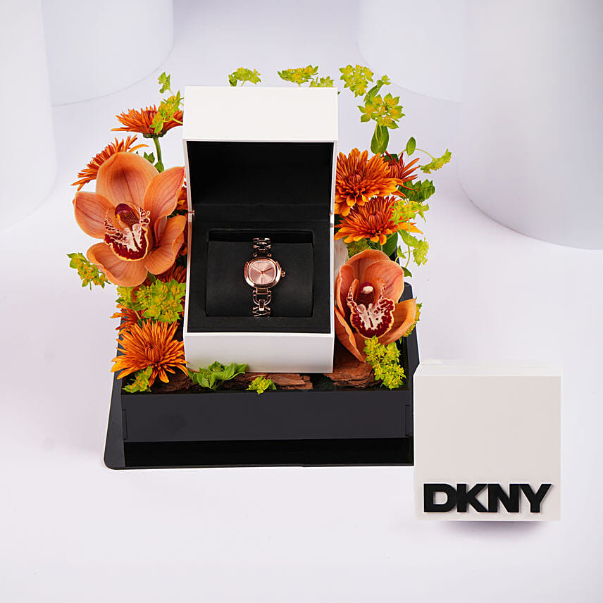 Dkny Womens Rose Gold Watch