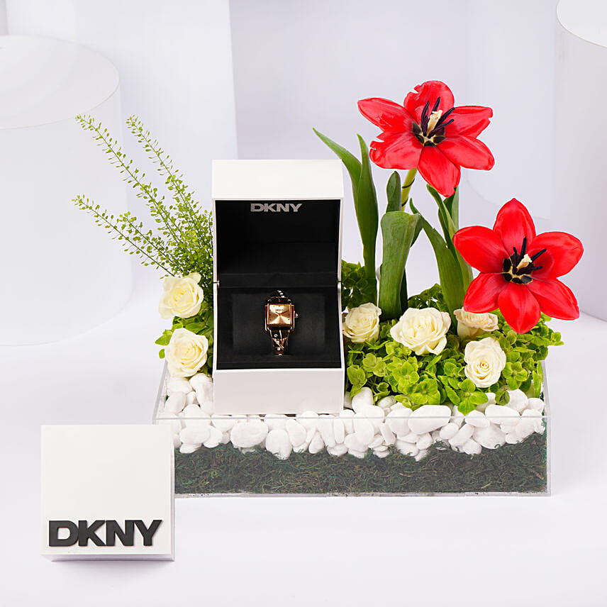 Dkny Womens Watch Gift Tray For Her