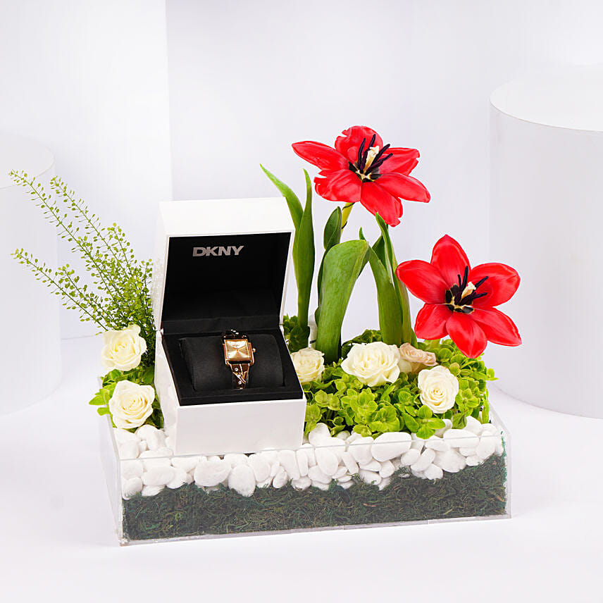 Dkny Womens Watch Gift Tray For Her