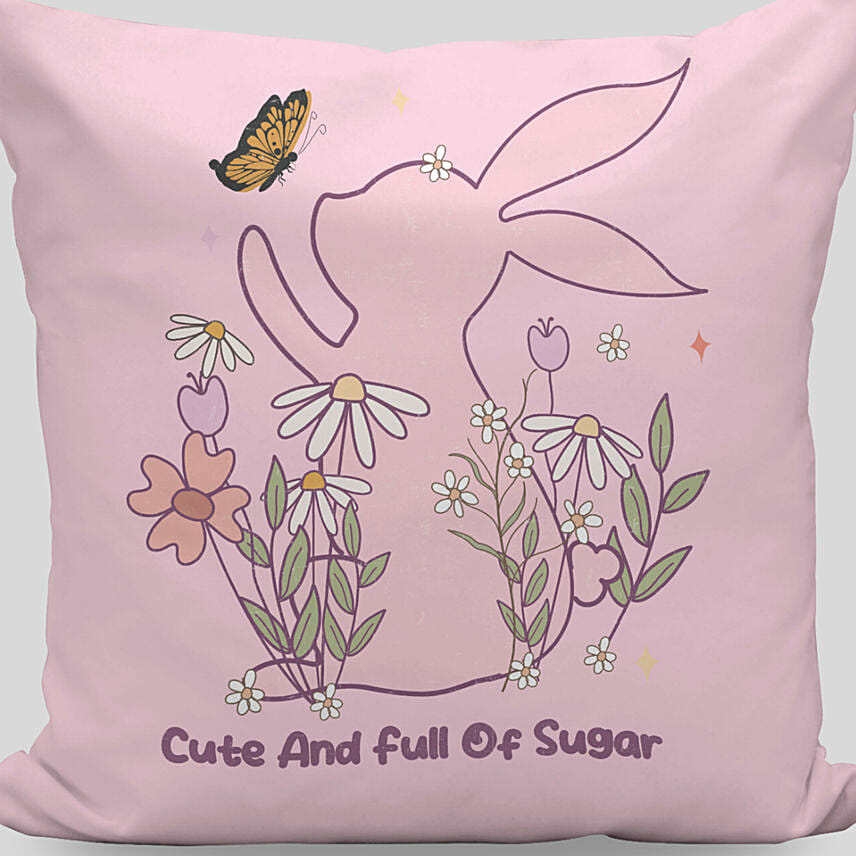 Easter Bunny Pink Cushion