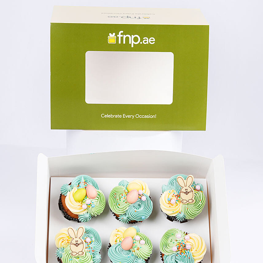 Easter Bunny Vanilla Cupcakes