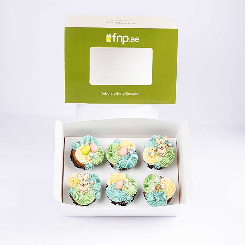 Easter Bunny Vanilla Cupcakes