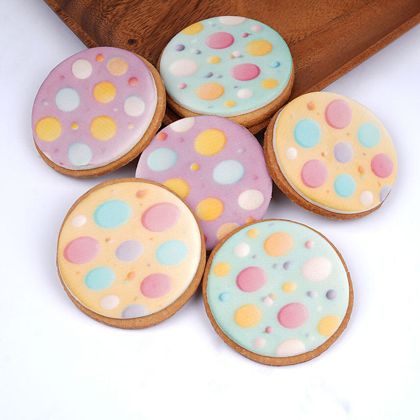 Easter Pastel Polka Dot Cookies