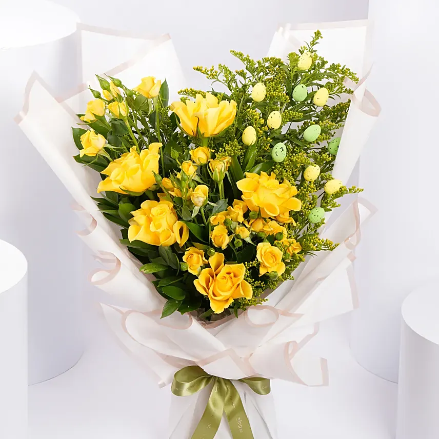 Easter Yellow Bloom Bouquet