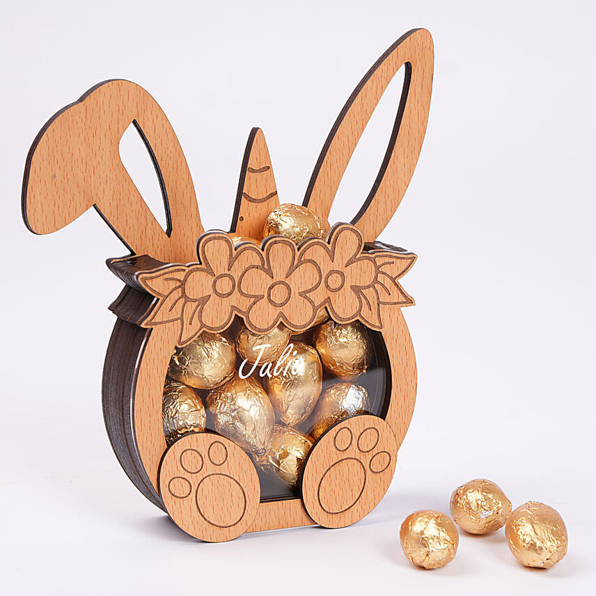 Eggcellent Easter Personalised Bunny Chocolate Box