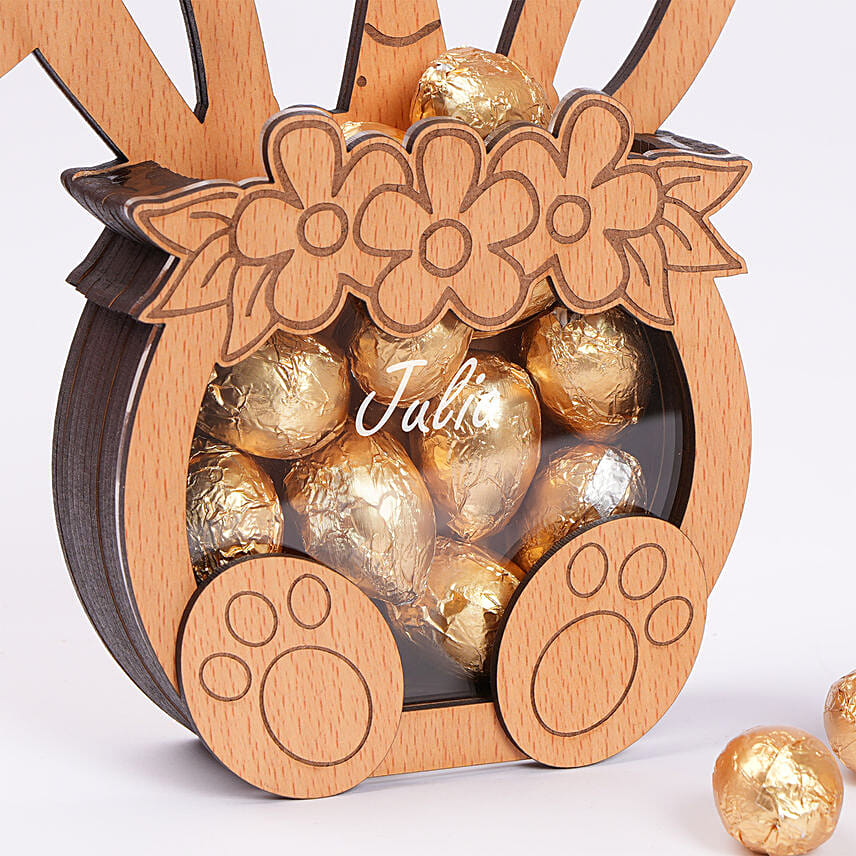 Eggcellent Easter Personalised Bunny Chocolate Box