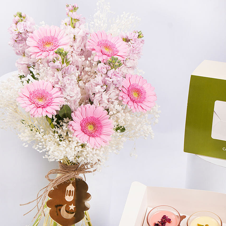 Eid Embrace Flowers with Vanilla Panacotta