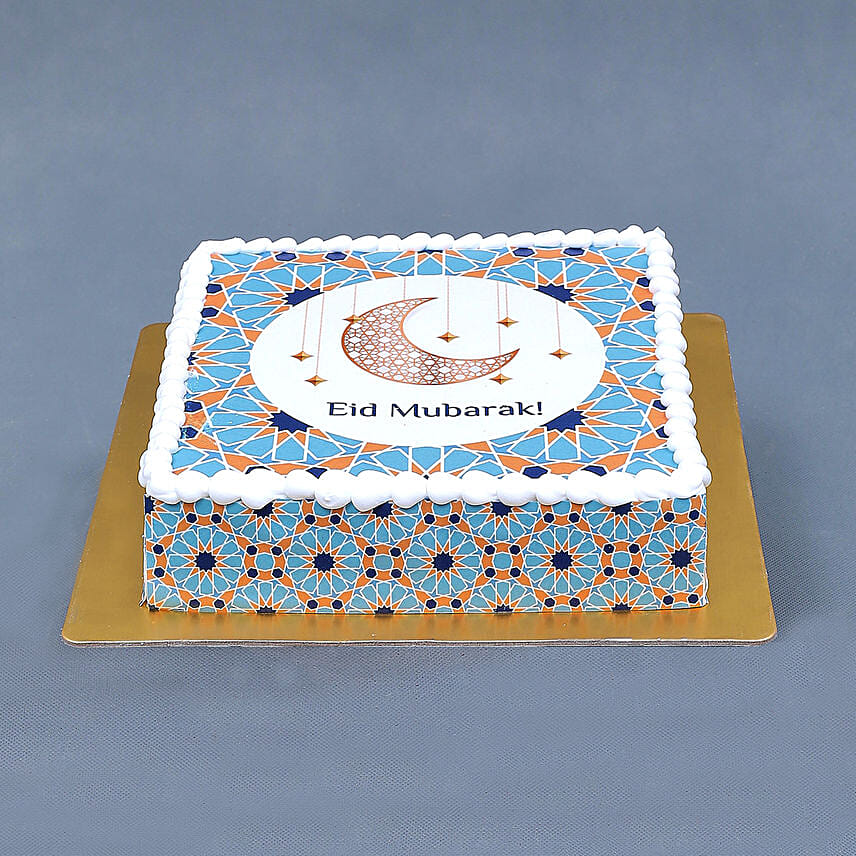 Eid Mubarak 8 Portion Print Cake