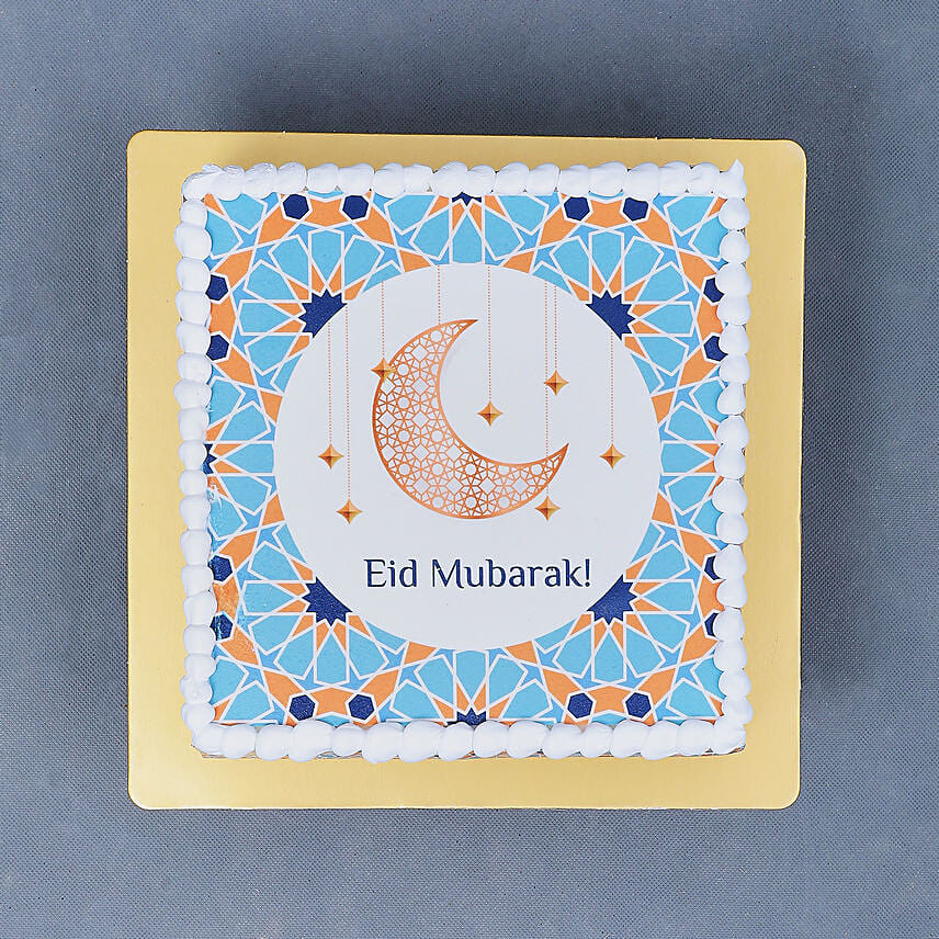 Eid Mubarak 8 Portion Print Cake