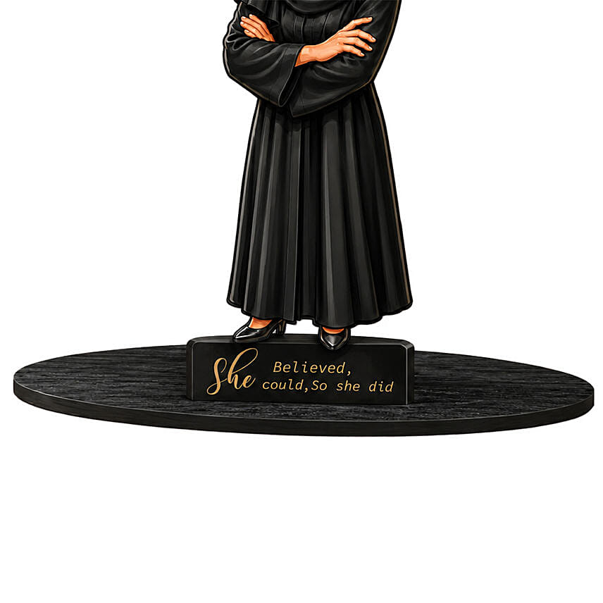 Elegant Abaya Lady Caricature