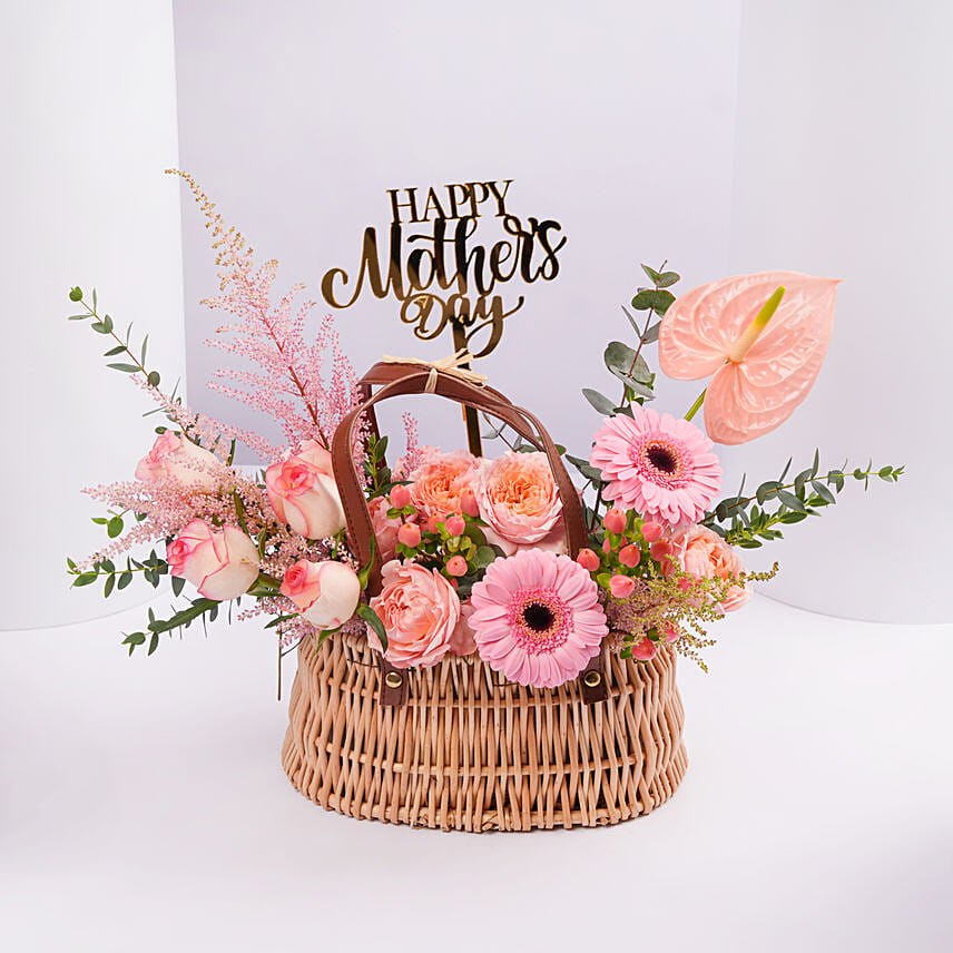 Elegant Flower Basket For Mom