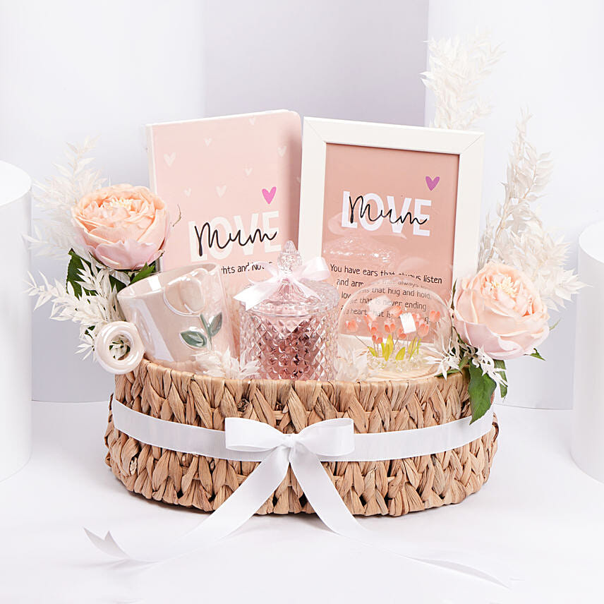 Elegant Love Themed Gift Basket