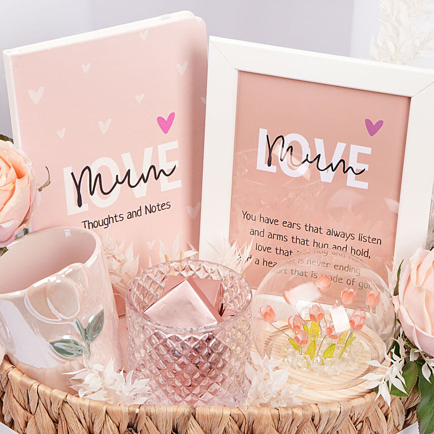 Elegant Love Themed Gift Basket