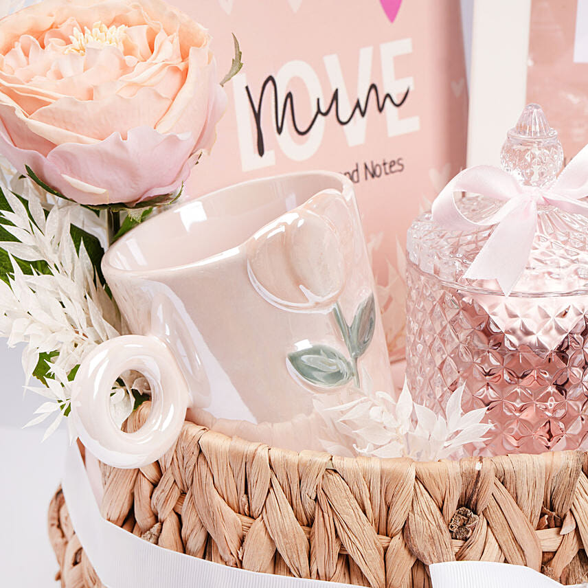 Elegant Love Themed Gift Basket