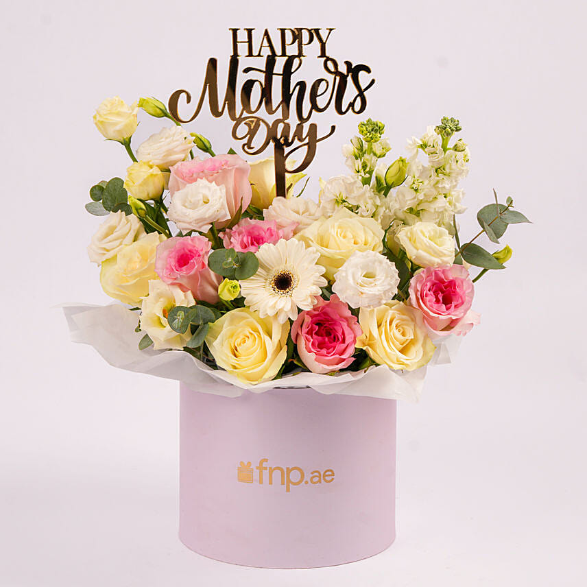 Elegant Mixed Floral Box for Mom
