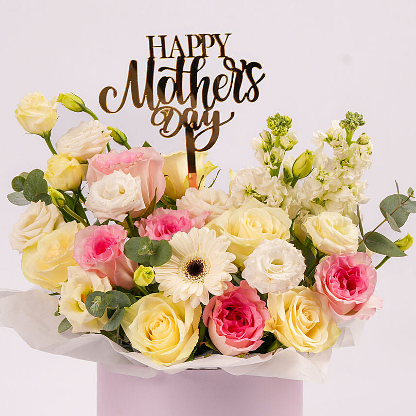 Elegant Mixed Floral Box for Mom