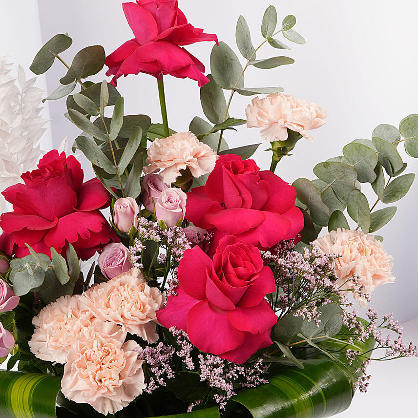Elegant Mixed Roses Bowl