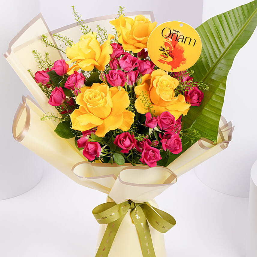Elegant Onam Flower Arrangement