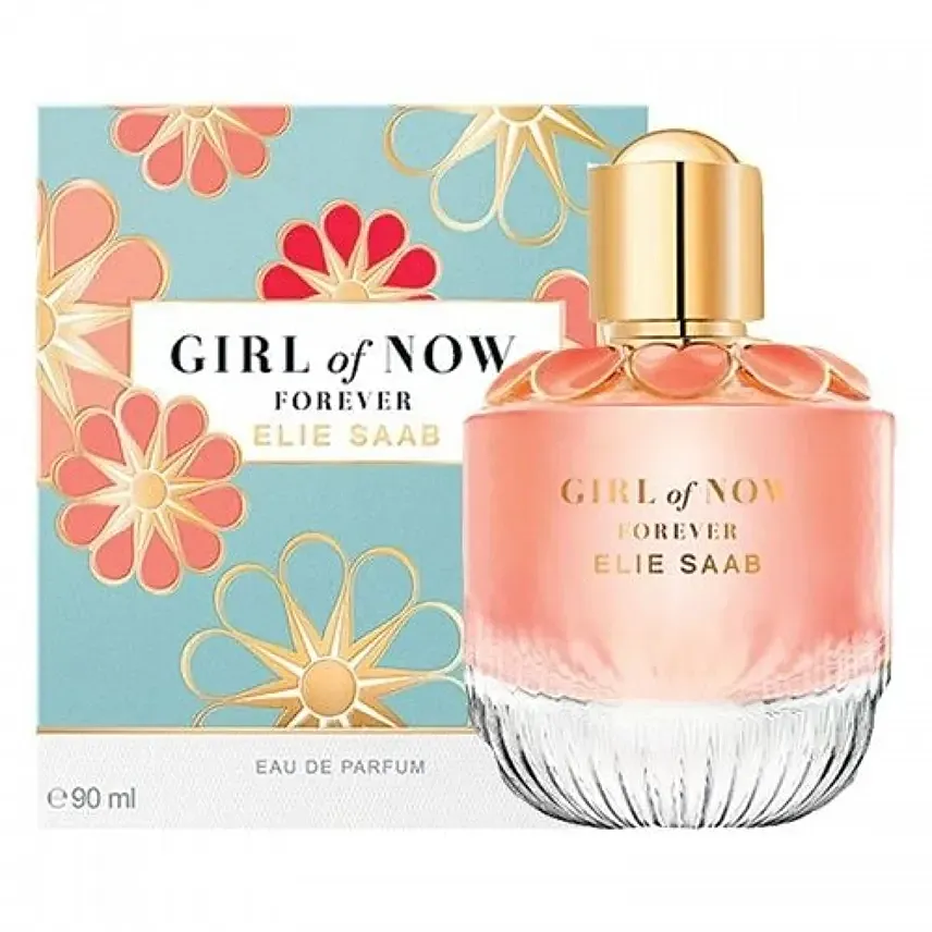 Elie Saab Girl Of Now Forever Edp 90Ml In Floral Gift Basket