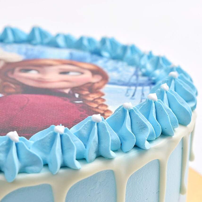 Elsa and Anna Vanilla Cake