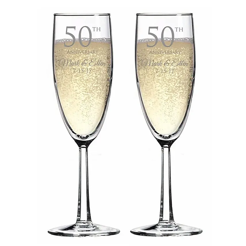 Engraved Anniversary Special Wine Glass