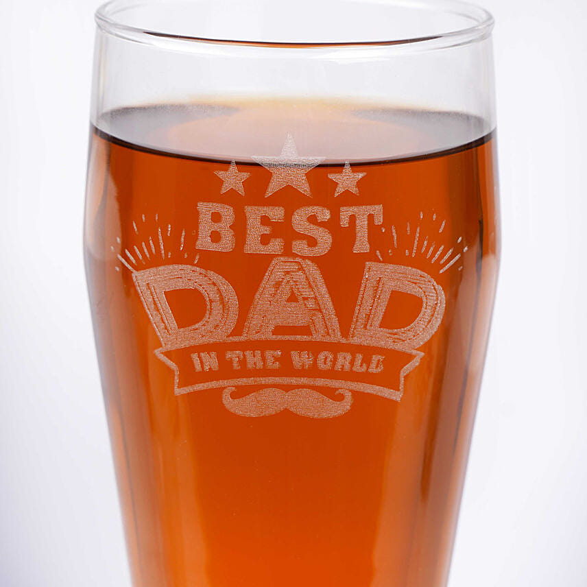 Engraved Tall Glass For Father