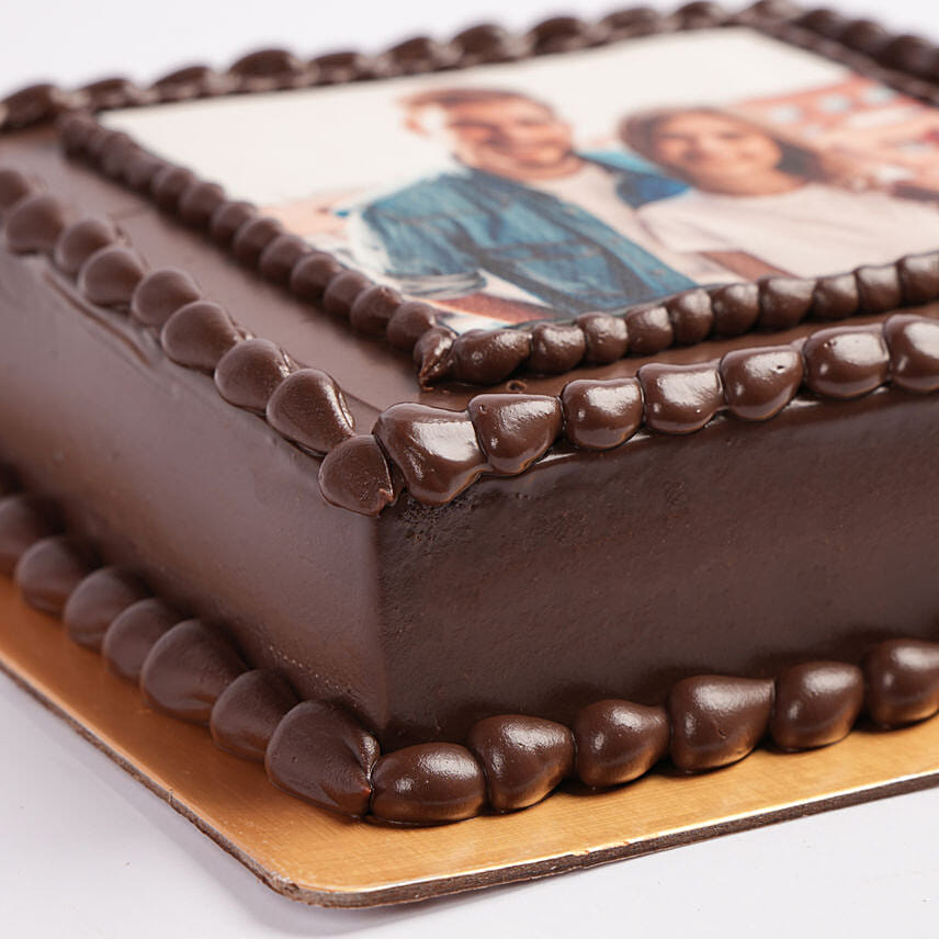 Enticing Love Photo Cake- Truffle Half Kg