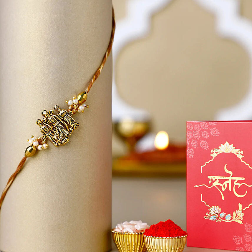 Ethereal Embrace Ram Darbar Rakhi N Kaju Katli