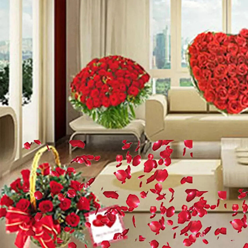 Extravagant rose decor surprise